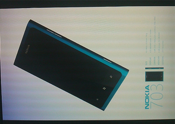 หลุดอีกหนึ่งโนเกีย 703 สมาร์ทโฟน Windows 7 ตัวใหม่ล่าสุด