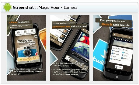 App Protography (แอพฯตกแต่งภาพ) Android : Magic Hour - Camera