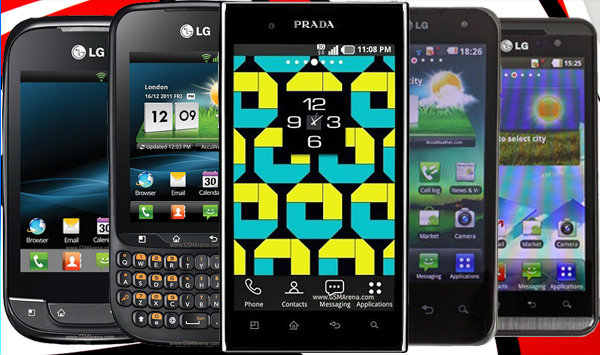 อัพเดทราคาโทรศัพท์มือถือ LG ประจำวันที่ 2 กุมภาพันธ์ 2555 ทั้ง ราคากลาง และ ราคาศูนย์