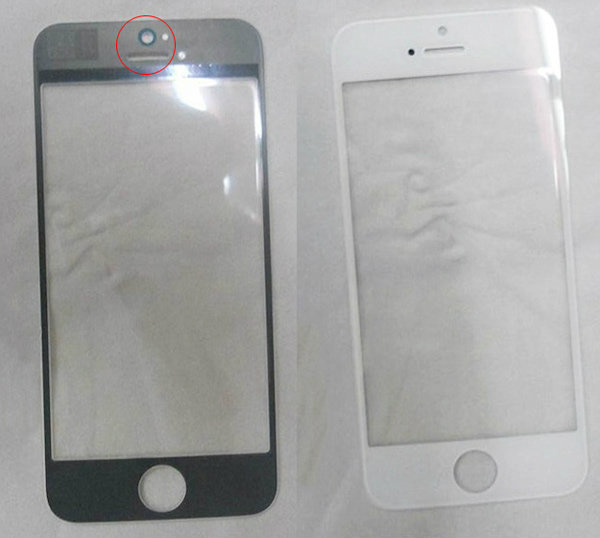 ยลโฉม ชิ้นส่วนแผงด้านหน้าสีขาวของ iPhone รุ่นใหม่
