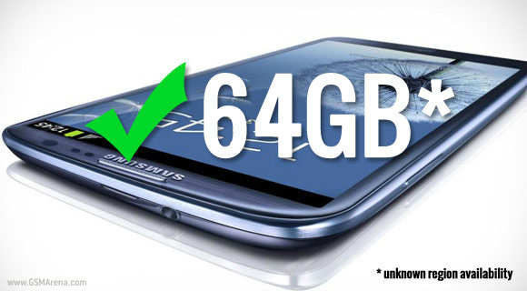 ซัมซุงเผย มีแน่ Galaxy S3 ความจุ 64 GB แต่อาจมีแค่บางประเทศ
